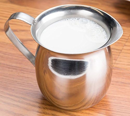 Betolla (12 Pack) 8 oz Stainless Steel Bell Creamer – Bell-Shaped Mini Pitchers for Serving Cream, Milk, Syrups & More