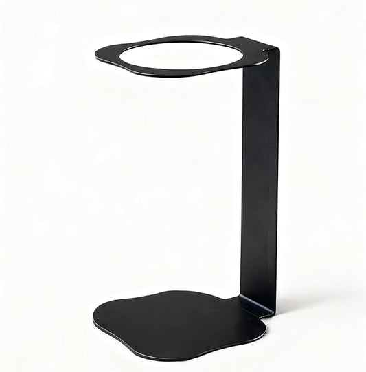 Pour Over Coffee Station Coffee Dripper Stand Stainless Steel (Black Rounded Square)