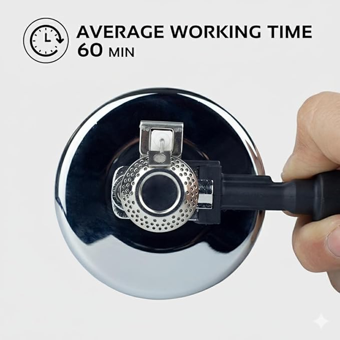 Portable Mini Butane Torch Burner for Siphon Coffee (Vacuum Pot) – Adjustable Flame, Refillable Tabletop Bunsen Burner for Brewing, Fondue & Lab Use By FINJAN