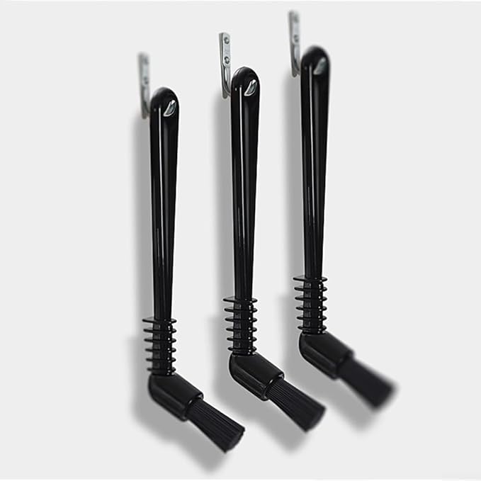 Cleaning Brush for Coffee Grinder and Espresso Machine, Nylon Bristle Group Head Cleaner Tool for Coffee Maker, Milk Frother, Black