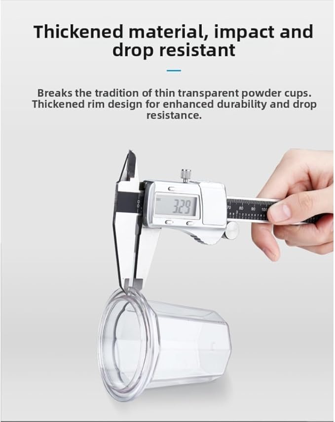 Transparent PC Coffee Dosing Cup 51mm Thickened Coffee Grounds Collector for Espresso Machine Portafilter, Clear Design for Easy Monitoring and Cleaning