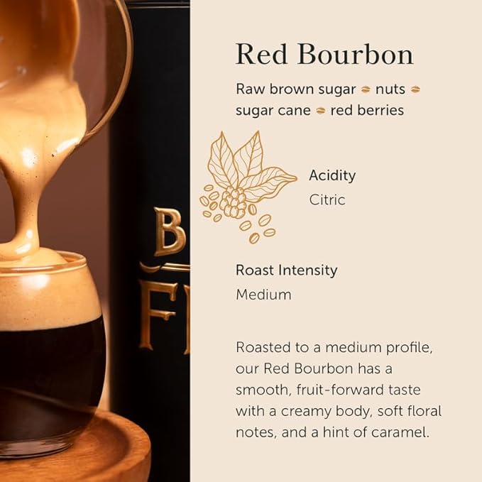 Bean of Fire El Salvador Red Bourbon Honey Ground Coffee – Medium Roast, Single Origin Specialty, Smooth & Fruity Cup (16 oz)
