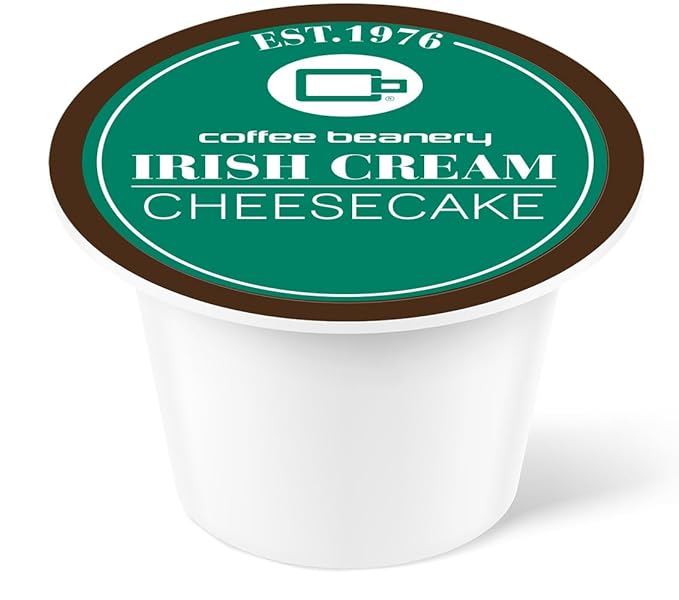 Irish Cream Cheesecake Decaf Coffee Pods by Coffee Beanery | 48ct Bulk Flavored Decaf Coffee Pods Medium Roast Coffee Pods| 100% Specialty Arabica Coffee| Gourmet Coffee Pods