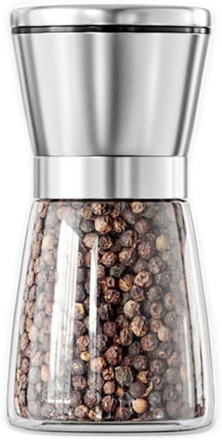 Professional Manual Grinder- Glass Pulverizer with Ceramic Core-Adjustable Roughness and Refillable