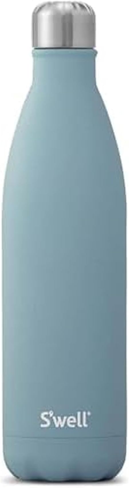 S'well Stainless Steel Water Bottle, 25oz, Aquamarine, Triple Layered Vacuum Insulated Containers Keeps Drinks Cold for 48 Hours and Hot for 24, BPA Free, Perfect for On the Go