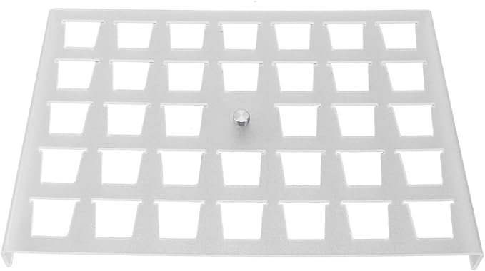 TOPINCN Coffee Capsule Storage Tray Acrylic Drawer Insert Organizer Holds 35 Pods with Clear Stylish Design for Kitchen Home Office Cafe Countertop