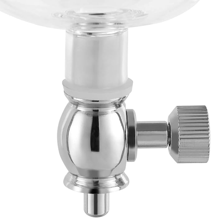 Iced Coffee Cold Brew Drip Tower Coffee Maker, Wooden Ice Coffee Machine, Stainless Steel and Borosilicate Glass, Long Neck Sharing Pot, with Measuring Spoon (Silver)