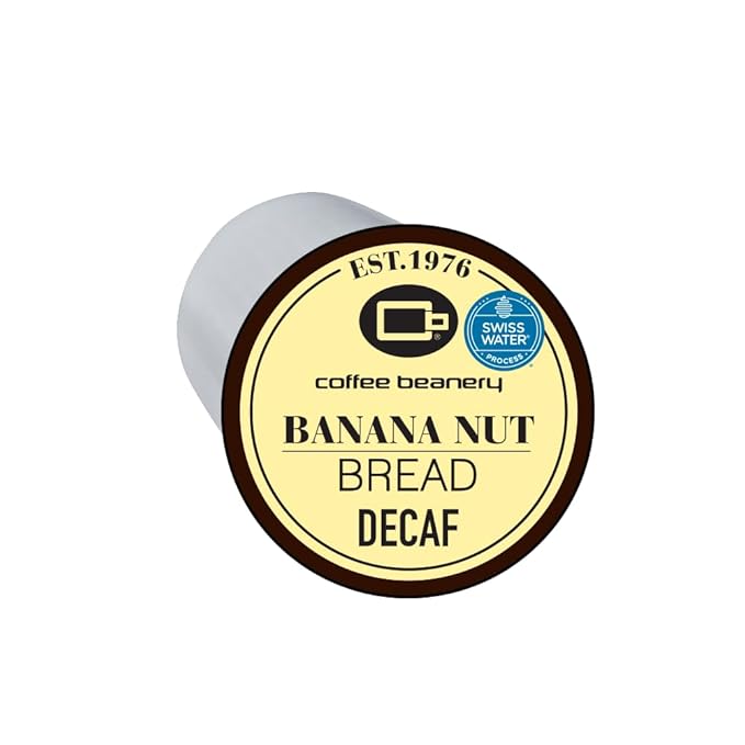 Banana Nut Bread Decaf Coffee Pods by Coffee Beanery | 96ct Bulk Medium Roast Arbica Coffee
