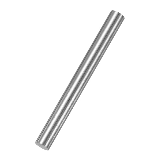 PATIKIL Pure Iron Bar, 0.39" Diameter 4.02" Length Iron String Rod Steel Stick DIY Craft Supplies for Crafting Science Lab Testing