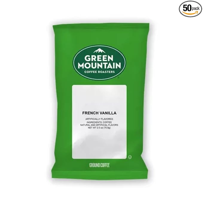 Green Mountain Coffee Roasters French Vanilla, Keurig Fractional Packs, 50 Count, 2.2 oz.