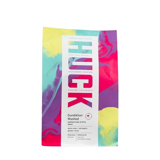 India Gundhikan Washed - Roasted by Huckleberry Roasters - Freshly Ground Coffee - 2 Pound Bag