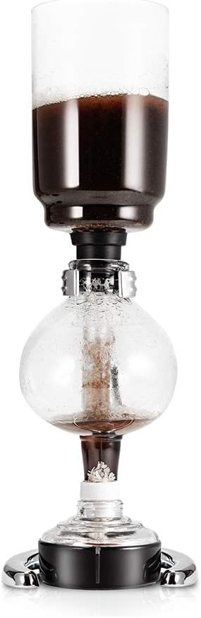 Yama Glass 5 Cup Tabletop Siphon (Syphon) (Alcohol Burner), 20-Ounce, Clear