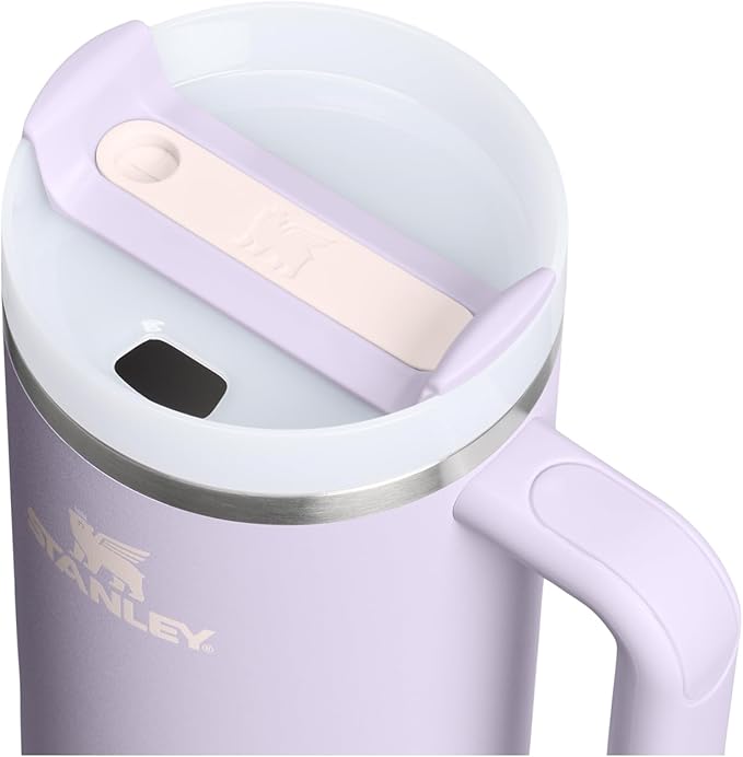 STANLEY Quencher H2.0 Tumbler with Handle and Straw 40 oz | Flowstate 3-Position Lid | Cup Holder Compatible for Travel | Insulated Stainless Steel Cup | BPA-Free | Purple Dust