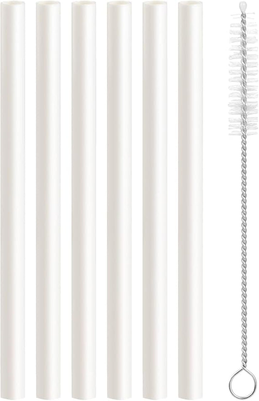 Replacement Straws Compatible with Owala Kids FreeSip Water Bottle 16oz, Accessories Set Include 6 Pack BPA-FREE Straws and 1 Pack Cleaning Brush