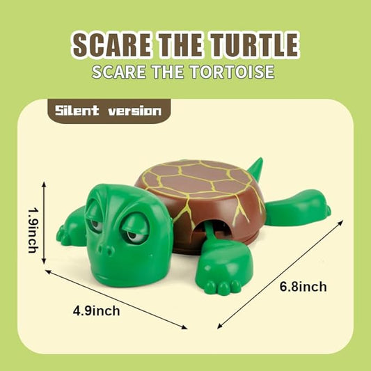 3D Pop-Up Eye Turtle Coasters - Surprise Stress-Relief Drink Coasters Set, Funny Desk Toys & Housewarming Gifts for Adults (Pink - Stripe, Silent Version)