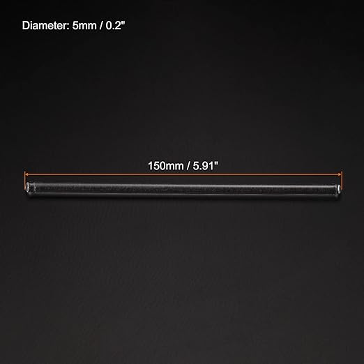 MECCANIXITY 3.3 Borosilicate Glass Stick 5.91" Length 5mm Dia Stir Rod Mixing Tools with Both Ends Round for Lab Kitchen Science 3Pcs