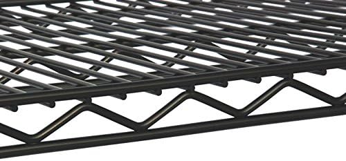 Omega 24" Deep x 30" Wide x 7" High Fixed Black Wall Mount Shelving Kit