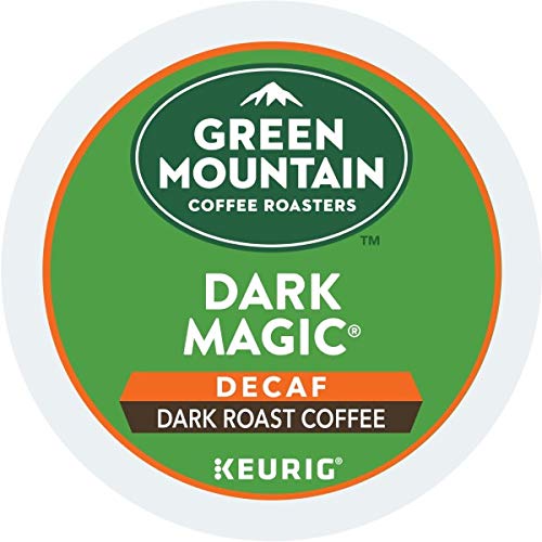 Green Mountain Coffee, Dark Magic Decaf, Single-Serve Keurig K-Cup Pods, Dark Roast, 96 Count (4 Boxes of 24 Pods)