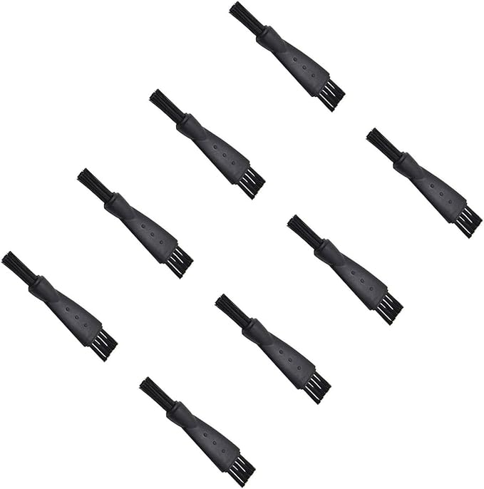 8PCS 60MM Plastic Cleaning Brush Weed Debris Dust Removal Brush Accessory for Spice Herb Grinders Black