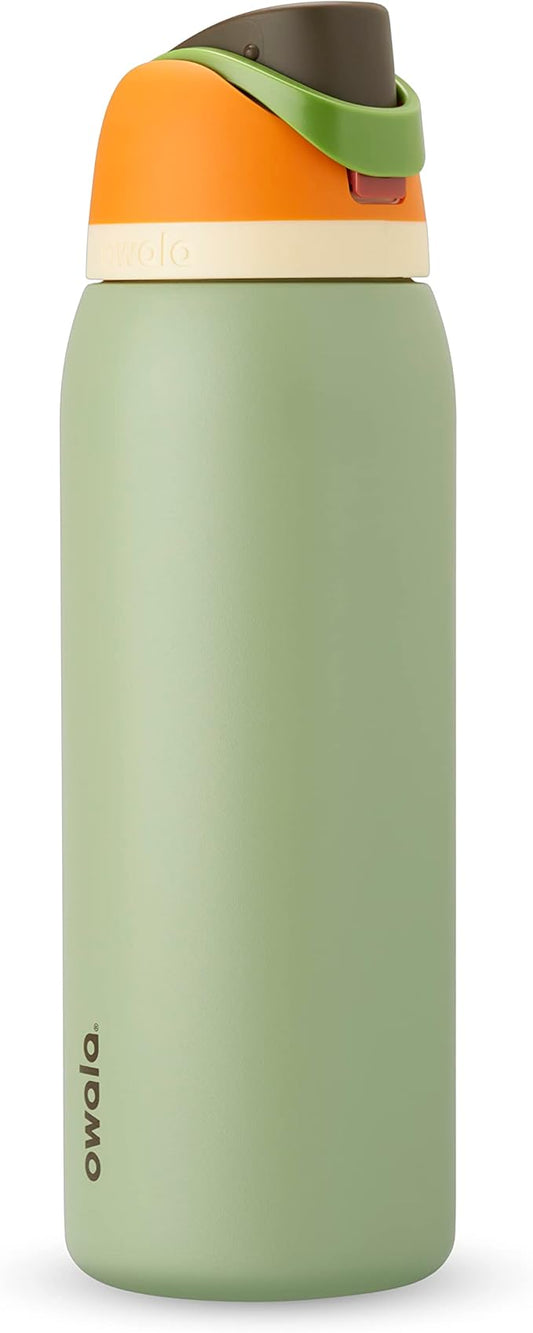 Owala FreeSip 40 Oz Insulated Stainless Steel Water Bottles with Straw, Set of 2