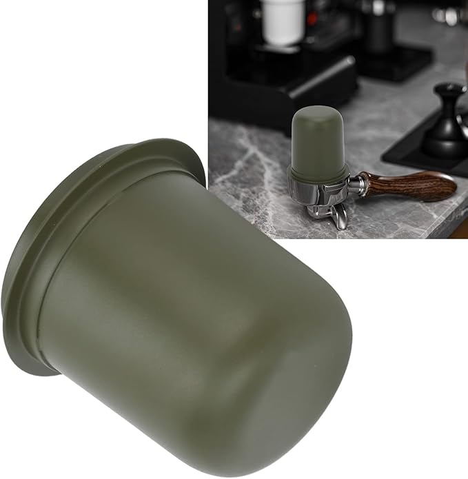 Zerone Espresso Dosing Cup, Stainless Steel, 150ml, Green, 1 Count, Fits 58mm Portafilters, Compatible with Espresso Machine