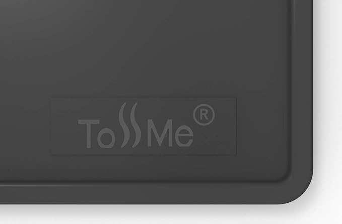ToSSme Espresso Tamping Mat I 6X7 Inch Food Safe Silicone Coffee Tamper Mat I Portafilter Mat For Baristas I Coffee Tamp Mat I Waterproof, Heat Resistant Tamping Pad and Tamp Station TM-CO05 Black