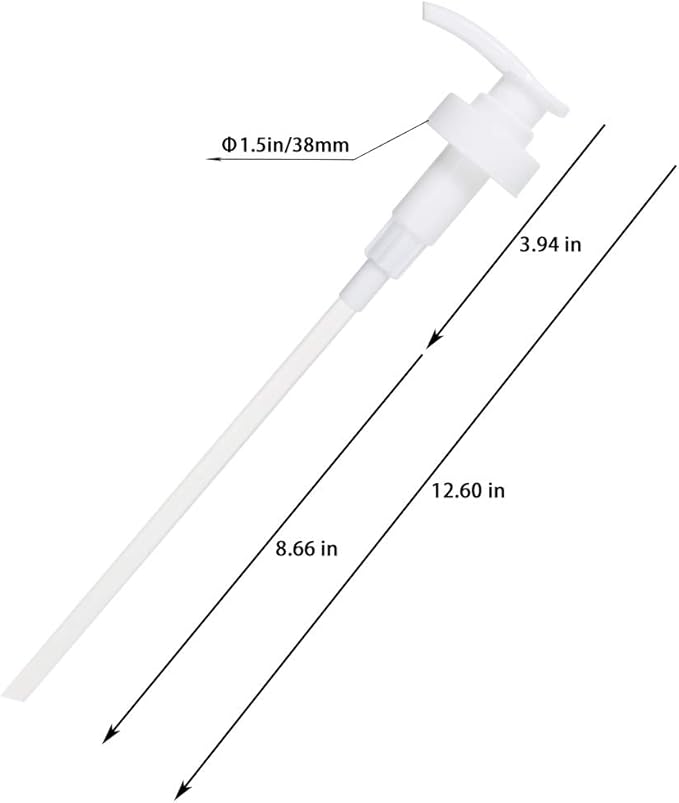 Gallon Pump Dispenser, Fits Most 1 Gallon Jugs and Containers 38/400 Pump Lid Top Replacement for Sanitizer, Lotion, Shampoo, Conditioner (6 Pack)
