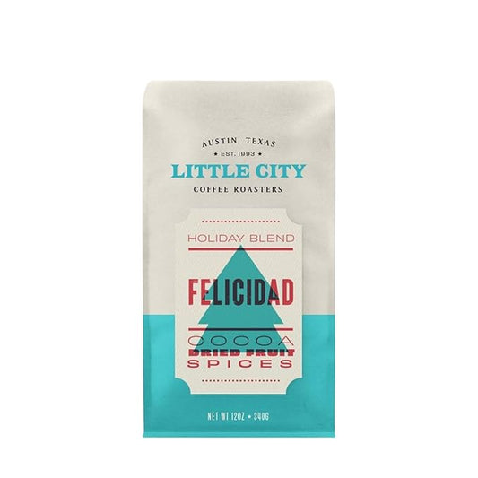 Felicidad Holiday Blend - Roasted by Little City Coffee Roasters - Freshly Ground Coffee - 12 Ounce Bag