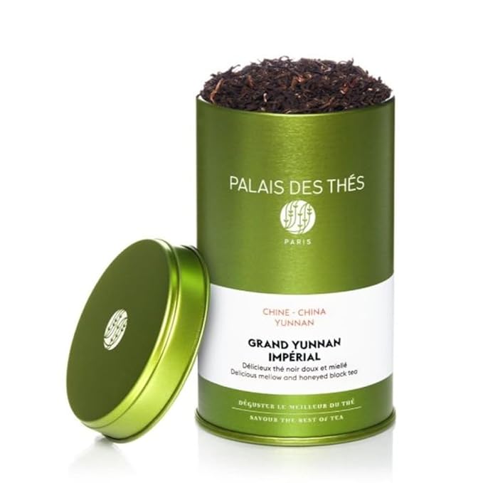 Palais des Thés - Grand Yunnan Imperial - Chinese Black Tea - Premium Loose Leaf, Serves 20-25 Cups - 3.5oz Tin