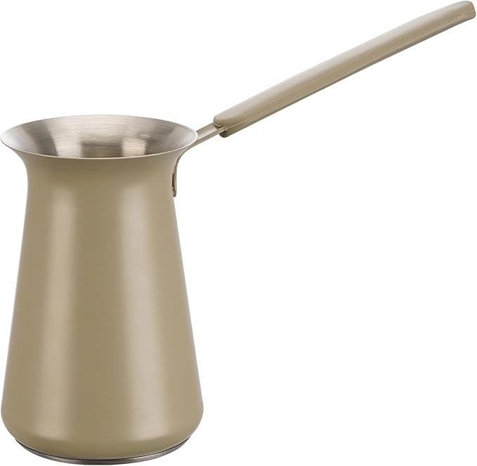 UNISWEET Turkish Coffee Pot - Coffee Maker, Briki Greek Turkish Pot, Arabic Tea Pot, Cezve/Ibrik Coffee Pot for Stovetop(400 ml,Serves 5)