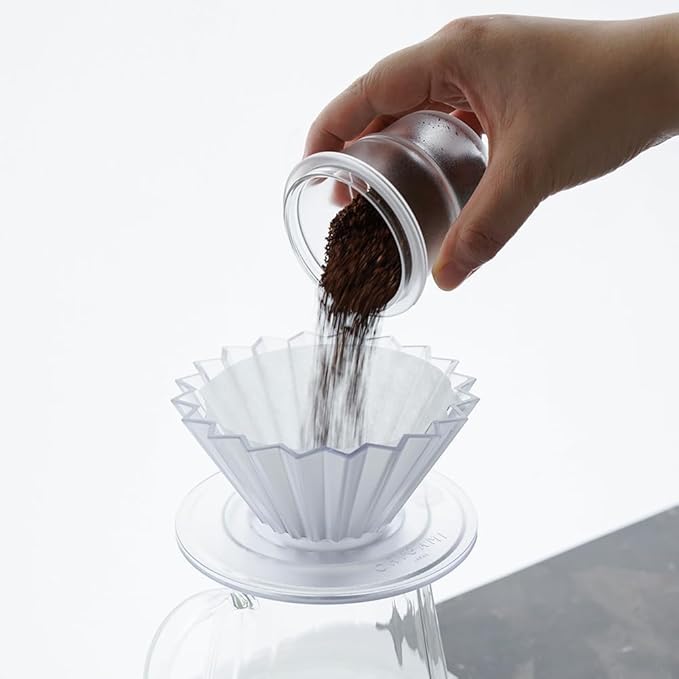 watchget 58mm Dosing Cup Espresso Coffee Dosing Cup Compatible with 58mm Portafilters Plastic Espresso Dosing Cup Coffee Machine Accessories, Frosted Transparent