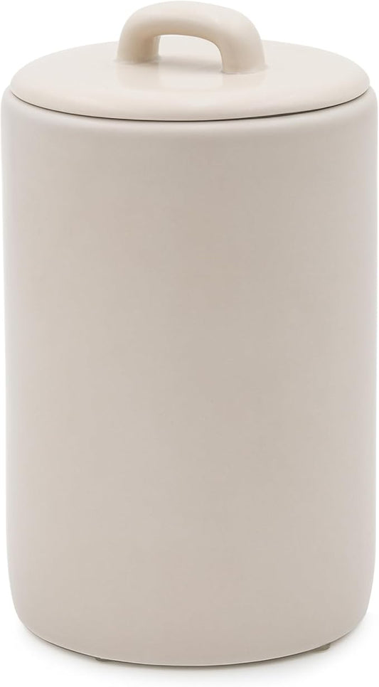 Ceramic Food Storage Jars 37Oz, Snack Containers, Airtight Lid, Kitchen Countertop Canisters for Grounds Coffee, Pods, Tea, Flour, Sugar, Rice, Pantry Organization, Containers set