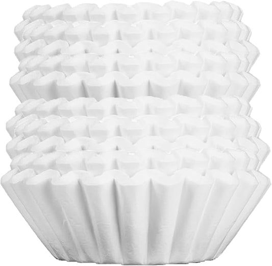 Big Joe® Large Coffee Filters (500 Count) - Tall Walled Commercial Coffee Filters (4 ¼ Inch base, 2 ¾ Inch Walls, 9 ¾ Inch Laying Flat) - Compatible with BUNN and 12-Cup Home & Commercial Machines