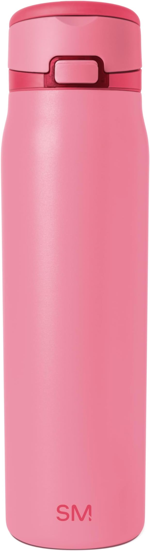Simple Modern Mesa Loop Water Bottle with Covered Straw and Handle | 30oz Cup Holder Friendly Insulated Stainless Steel Bottles for Travel, Sports and School | Velvet Pink