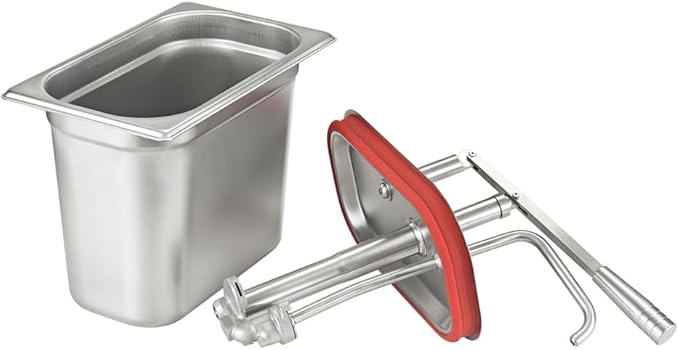 VITASUNHOW Sauce Pump Dispenser Stainless Steel Dispenser - Large Capacity Condiment Pump Dispenser Quantitative Pressure Head for Variety of Sauces (1055SX)