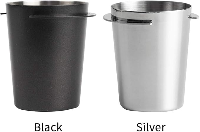 58mm Coffee Dosing Cup, Stainless Steel Espresso Coffee Dosing Cup, Coffee Powder Feeder Part Coffee Grinder Powder Cup For Coffee Tamper Espresso Coffee Machine Tools(Silver)