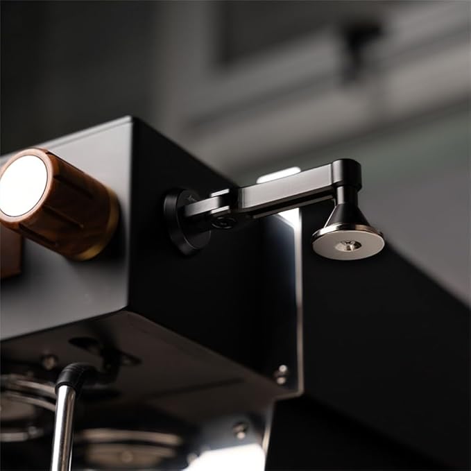 Adjustable Magnetic Espresso Coffee Puck Screen Holder Compatible With 51MM 53MM 58MM Screens Designed To Enhance Brewing And Save Counter Space (Black 51MM)