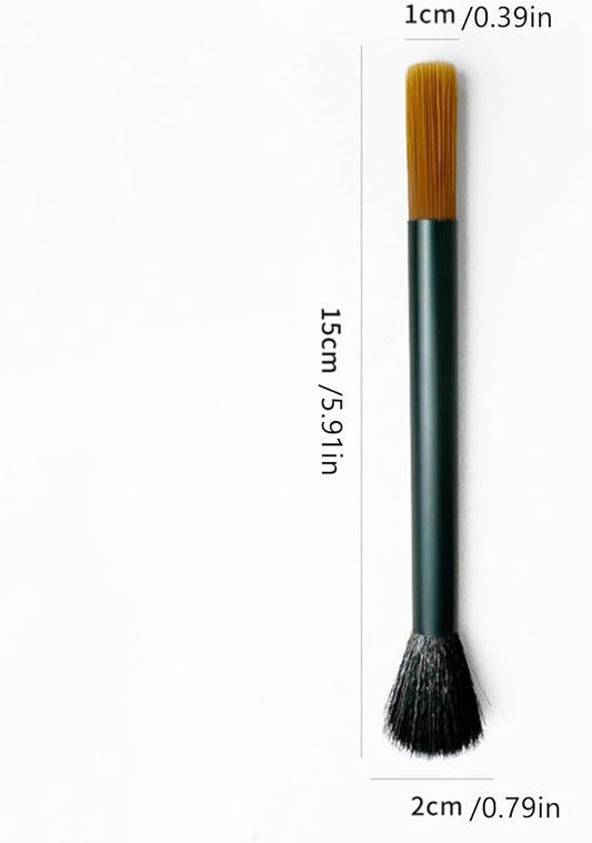 2 Pcs Dual Heade Coffee Grinder Brush, Espresso Machine Cleaning Brush Coffee Pot Brush Nylon Barista Brush Tools for Coffee Machine Toaster Cleaning