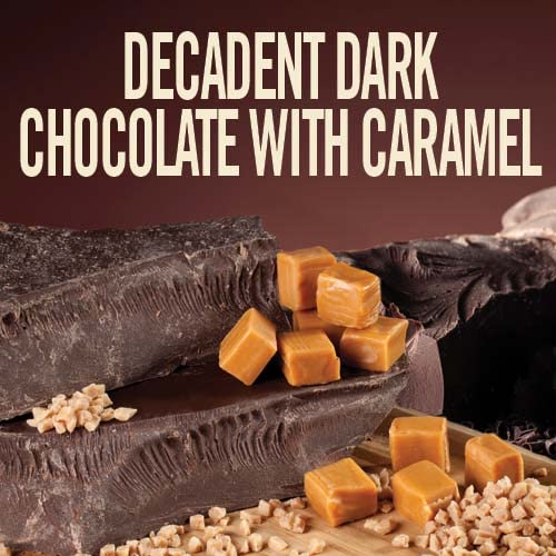 Natural Hot Chocolate Mix Variety Pack - Dairy-Free, Vegan Complete Mixes - Just Add Water - Pack of 2 (Classic Caramel Dark Chocolate & Marvelous Mint Dark Chocolate) 14 oz Each