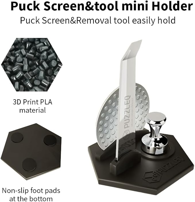 9 Pcs 58mm Espresso Accessories Kit, Spring Loaded Calibrated Tamper,mat，WDT Tool，Dosing Funnel，Puck Screen kit，Basket Removal Tool ，Cleaning ClothSet,Fits 58mm Espresso Coffee Machines(58MM)