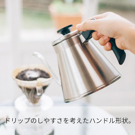 Hario V60 "Fit" Gooseneck Drip Kettle, 1200ml, Silver