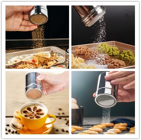 44 Coffee Stencils+2 Mesh Powder Shakers+1 Coffee Latte Art Pen, Coffee Decoration Stencils Coffee Art Templates Coffee Mold Tool for Christmas Thanksgiving Cake Coffee