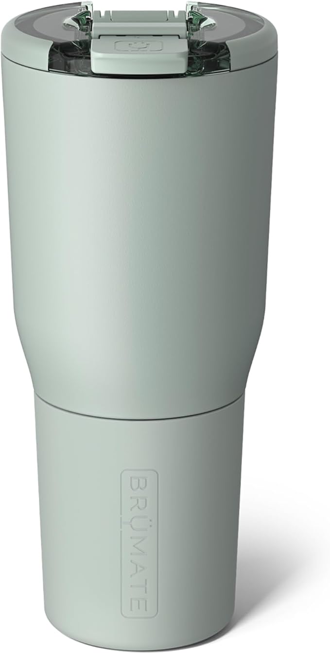 BrüMate Nav 35oz Insulated Travel Tumbler – 100% Leakproof, Magnetic BevLock™ Lid, Stainless Steel (Sage)