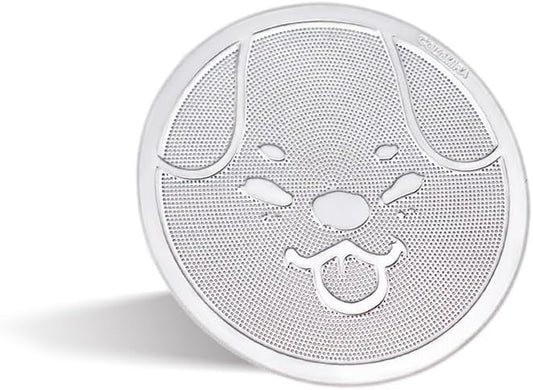 51mm Espresso Puck Screen, 0.4mm Ultra Thin Espresso Puck, Metal Reusable Coffee Filter for 51mm Espresso Portafilter Basket - 316 Stainless Steel(Doggie)