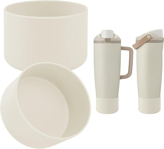 2PCS Silicone Boot Compatible with Owala 30oz & 40oz FreeSip Sway Bottles & Tumblers, Protective Anti-Slip Bottom Cover Sleeve for Freesip Sway Tumbler