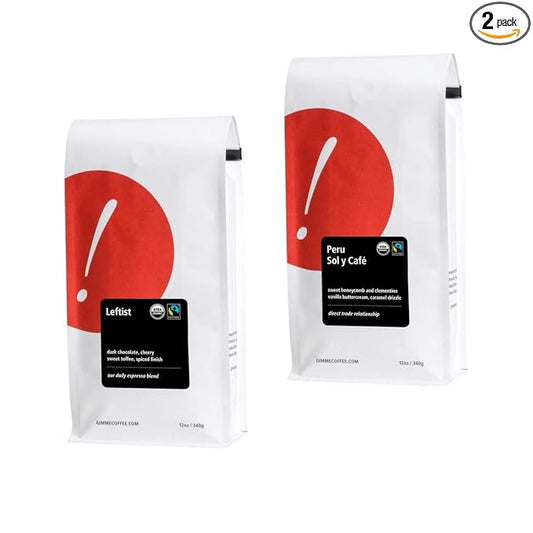 Bean Box Sampler - Roasted by Gimme!, 2-Pack, Whole Bean Coffee, Gourmet Coffee