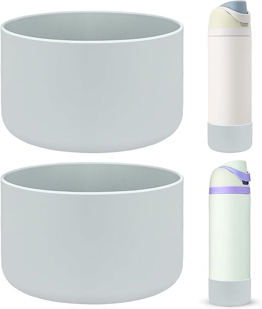 HEYSKAY 2PCS Silicone Boot for Owala Flask Water Bottle Anti-Slip Protective Sleeve for Owala Twist,FreeSip and Flip Stainless Steel Water Bottle BPA-Free Boot Bottom Base