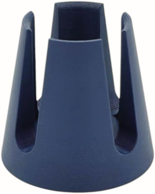 Stovetop Espresso Maker Funnel Stand - Greca Coffee Dosing Holder, Fits 3-Cup & 6-Cup Filter Baskets, Handmade (Matte dark blue)