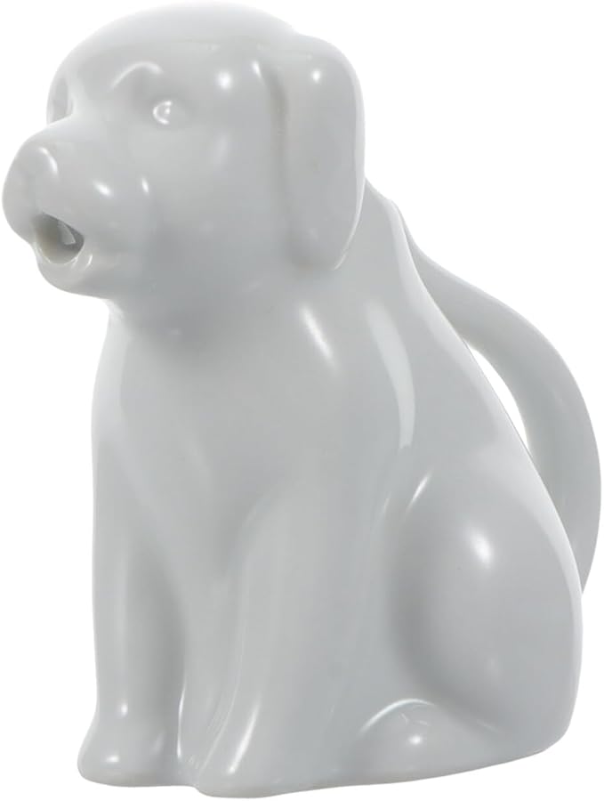 Ceramic Small Milk Pot with Handle - Cartoon Animal Mini Creamer Cup for Coffee Milk Tea Sauce Serving - Compact Kitchen Dining Accessory 3.14X2.95X1.77In