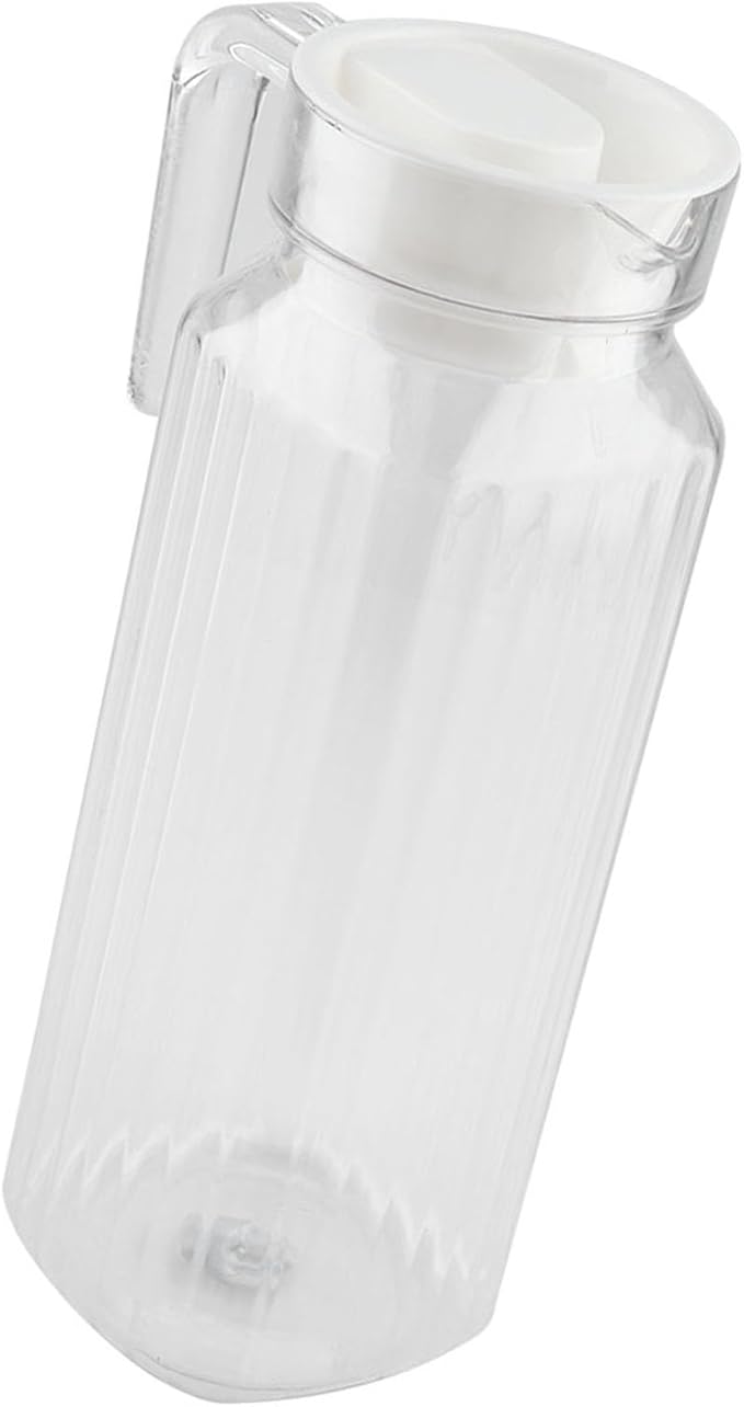 34 oz Acrylic Pitcher with Lid and Spout,1100ml Hot/Cold Water Jug for Iced Tea Pitcher for Coffee, Juice and Iced Tea Beverage Carafe with Lid (1100ml)